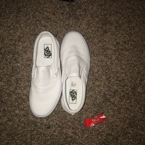 White Vans Slipons CLASSIC